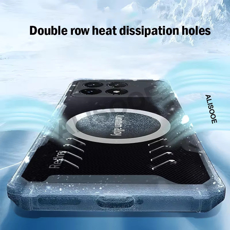 Redkey Cooling Case Xiaomi For Poco X8 Pro Max 5G Cover Heat Dissipation
