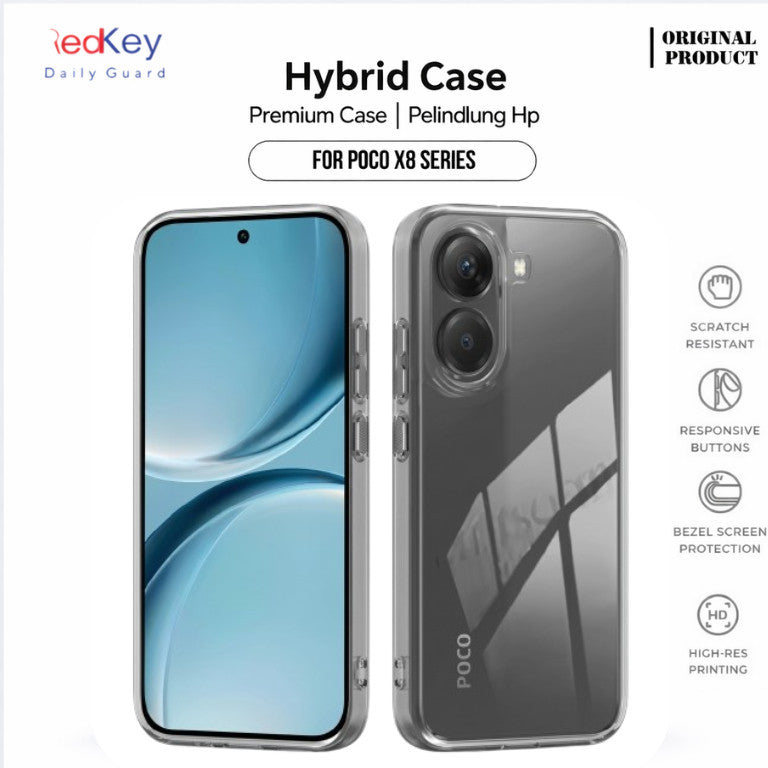 Case Redkey Poco X8 Pro Premium Case Clear Air Hybrid