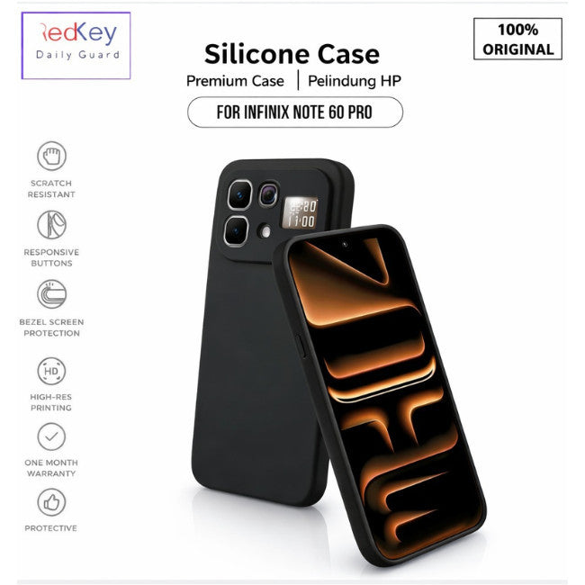 Redkey Case Infinix Note 60 Pro Liquid Silicone Microfiber Casing