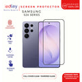 Redkey Anti Gores For Samsung  S26 Ultra Plus -fullcover Clear Tempered Glass  List Hitam Support Fingerprint