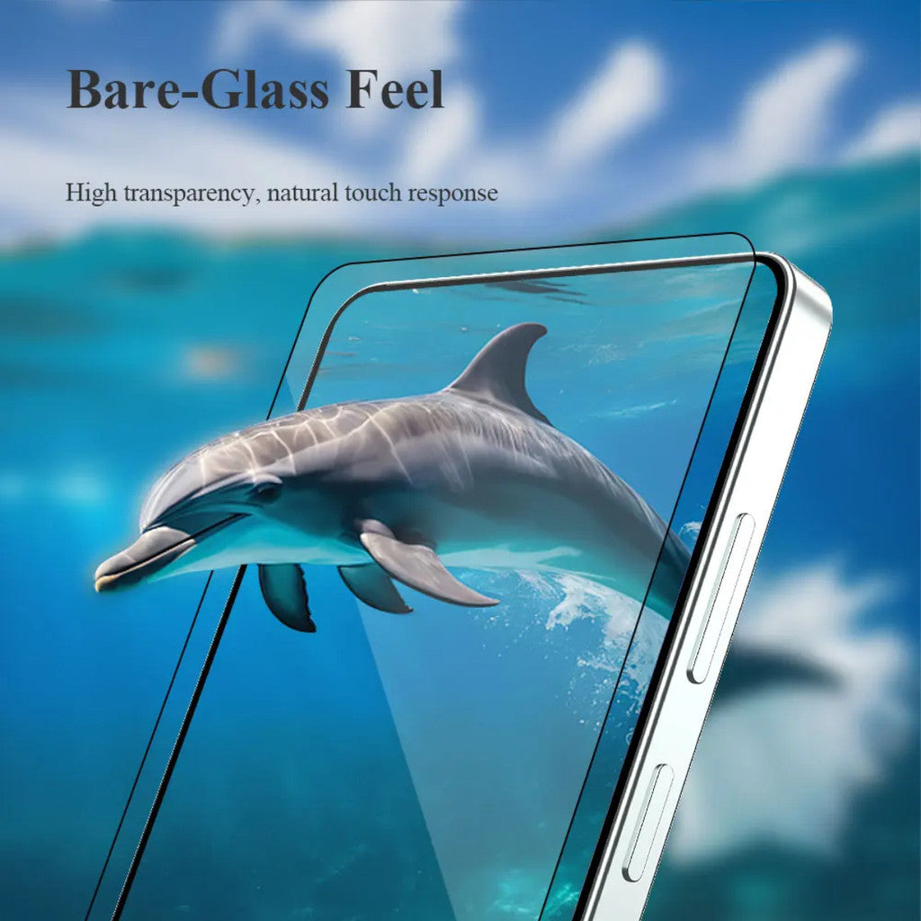Redkey Anti Gores For Samsung  S26 Ultra Plus -fullcover Clear Tempered Glass  List Hitam Support Fingerprint