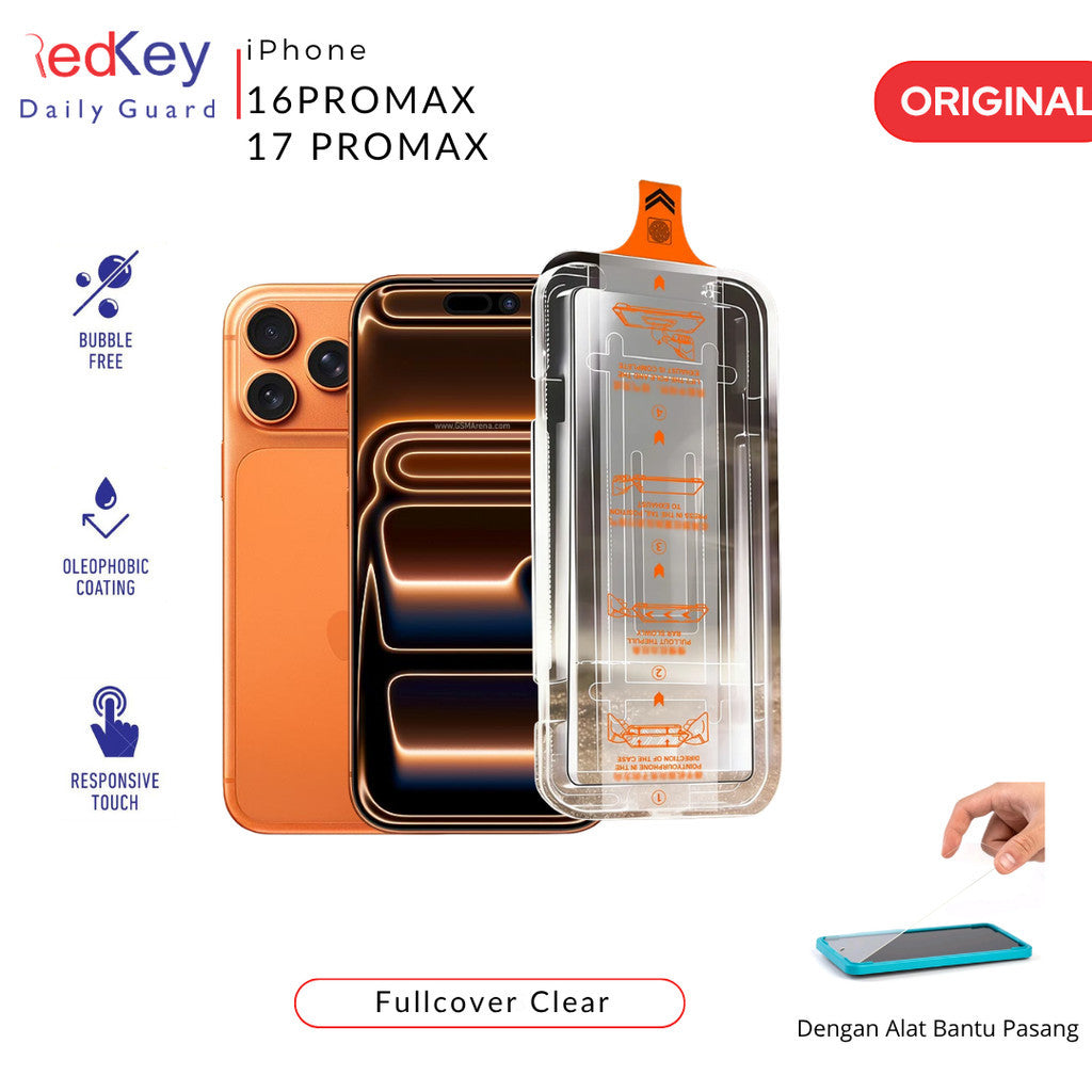 Redkey Tempered Glass For iPhone 16 Pro Max iPhone 17 Pro Max  Privacy Full Cover with Installation Frame