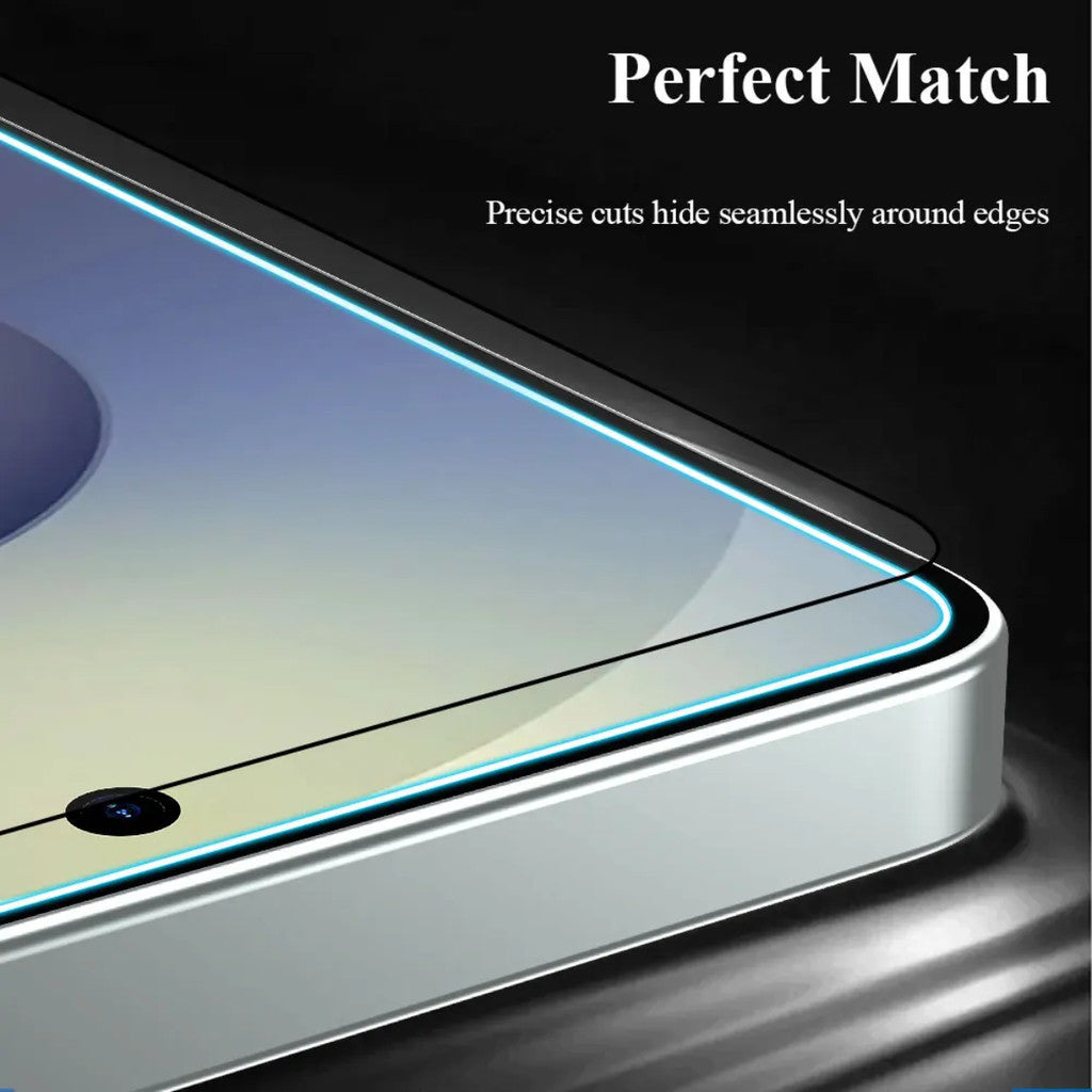 Redkey Anti Gores For Samsung  S26 Ultra Plus -fullcover Clear Tempered Glass  List Hitam Support Fingerprint