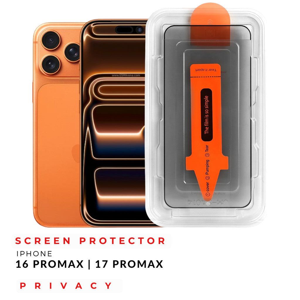 Redkey Tempered Glass For iPhone 16 Pro Max iPhone 17 Pro Max  Privacy Full Cover with Installation Frame