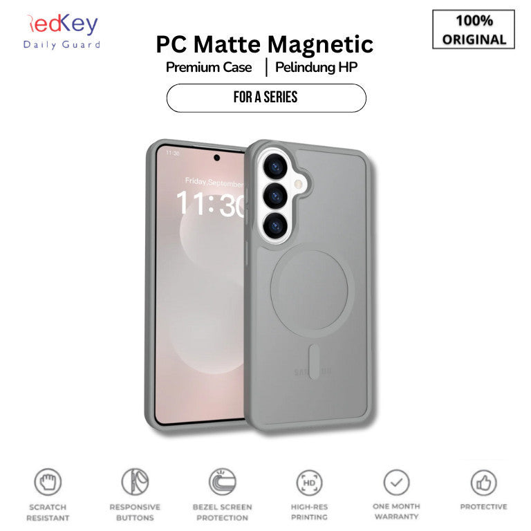 Redkey Case Samsung A15 A35  A16 A36 A56 4G 5G PC Matte Hard TPU Magnetic Casing