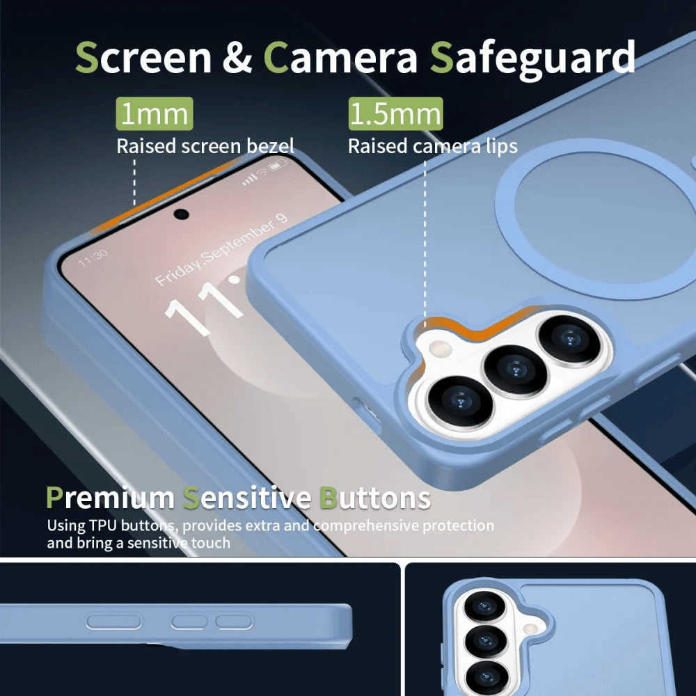 Case Samsung A15 A25 A35 A55 A16 A26 A36 A56 A17 A27 A37 A57 5G Redkey PC Matte Hard TPU Magnetic Casing