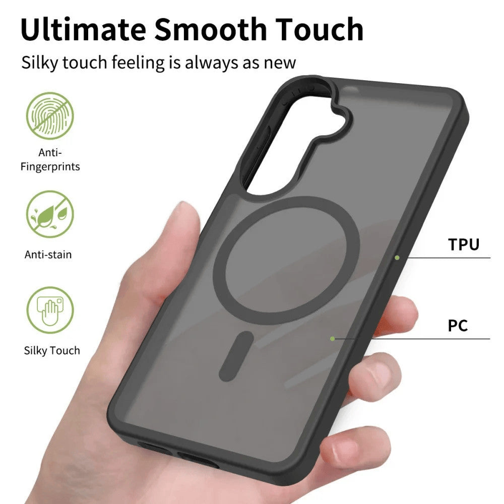 Case Samsung A15 A25 A35 A55 A16 A26 A36 A56 A17 A27 A37 A57 5G Redkey PC Matte Hard TPU Magnetic Casing