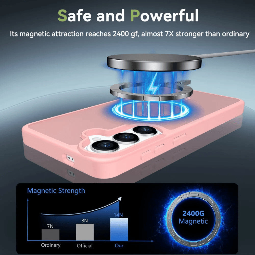 Case Samsung A15 A25 A35 A55 A16 A26 A36 A56 A17 A27 A37 A57 5G Redkey PC Matte Hard TPU Magnetic Casing