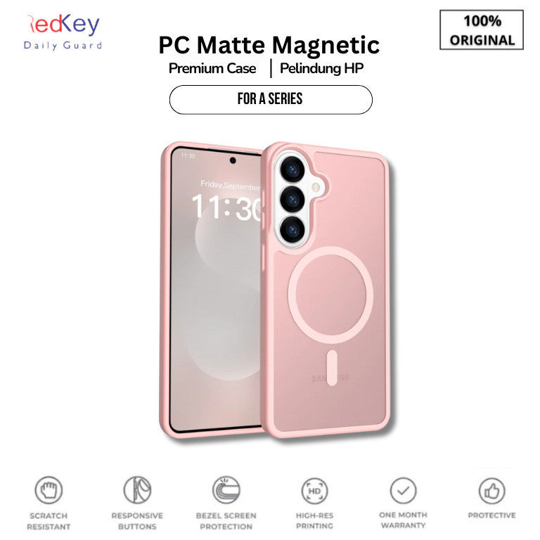 Redkey Case Samsung A15 A35  A16 A36 A56 4G 5G PC Matte Hard TPU Magnetic Casing