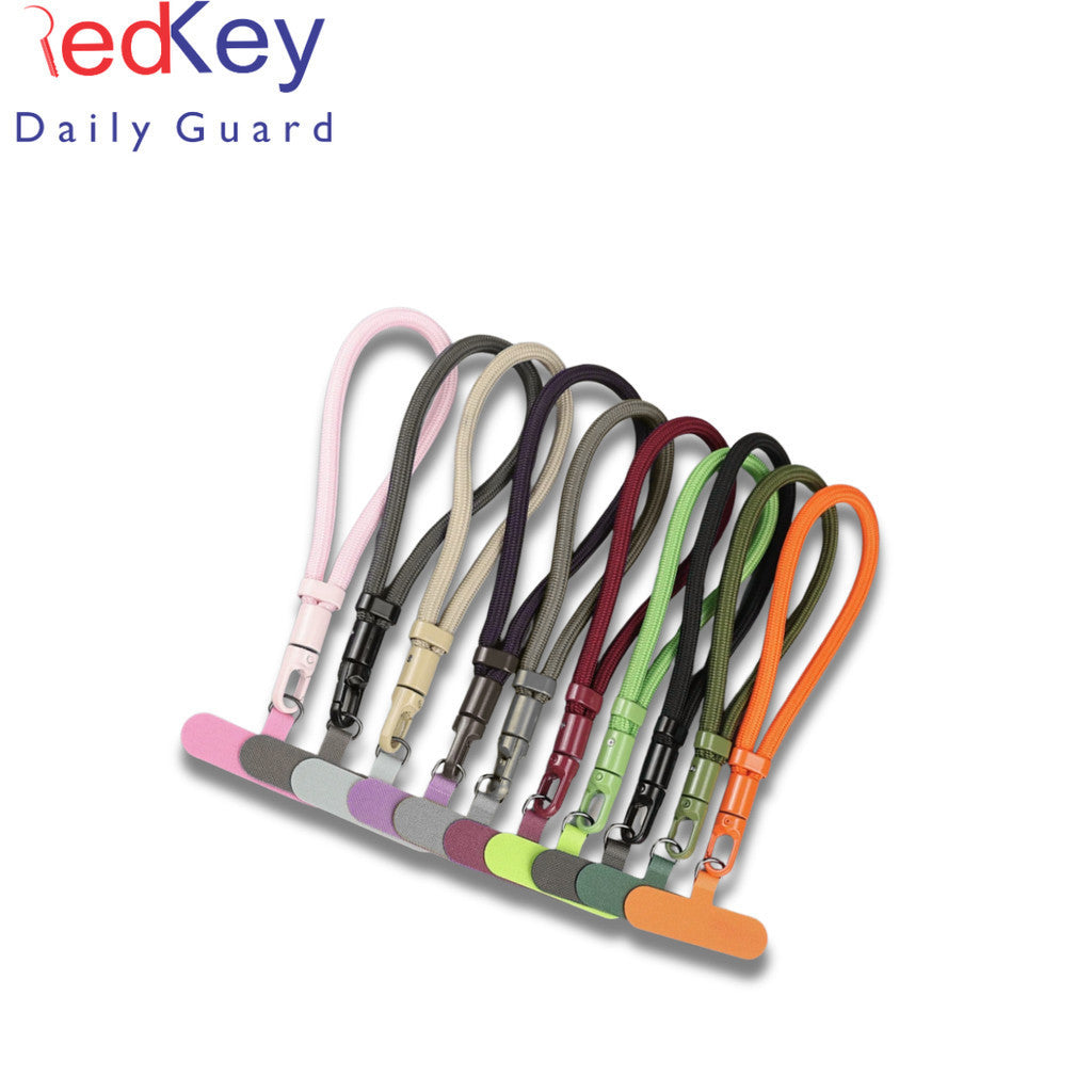 Redkey Lanyard HP Putar 360° Premium – Tali Pergelangan Tangan Adjustable Anti Kusut, Multifungsi & Anti Hilang