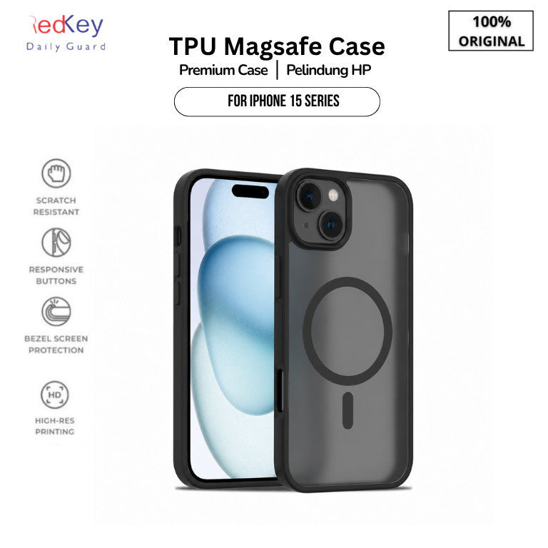 Redkey Case For iPhone 11 12 13 14 15 16 17 Pro Max Air Plus Acrylic Magsafe Matte Version