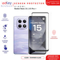 Redkey Tempered Glass For Redmi Note 15 Pro Plus 5G - Full Cover Curve Clear Anti Gores Layar